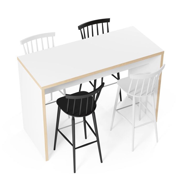 Office  breakout and meeting high tall table side on