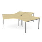 Switch Trio Cluster 120° Desk With O Frame Leg Switch Trio OFrame 17 Office Furniture and Home Remote Working