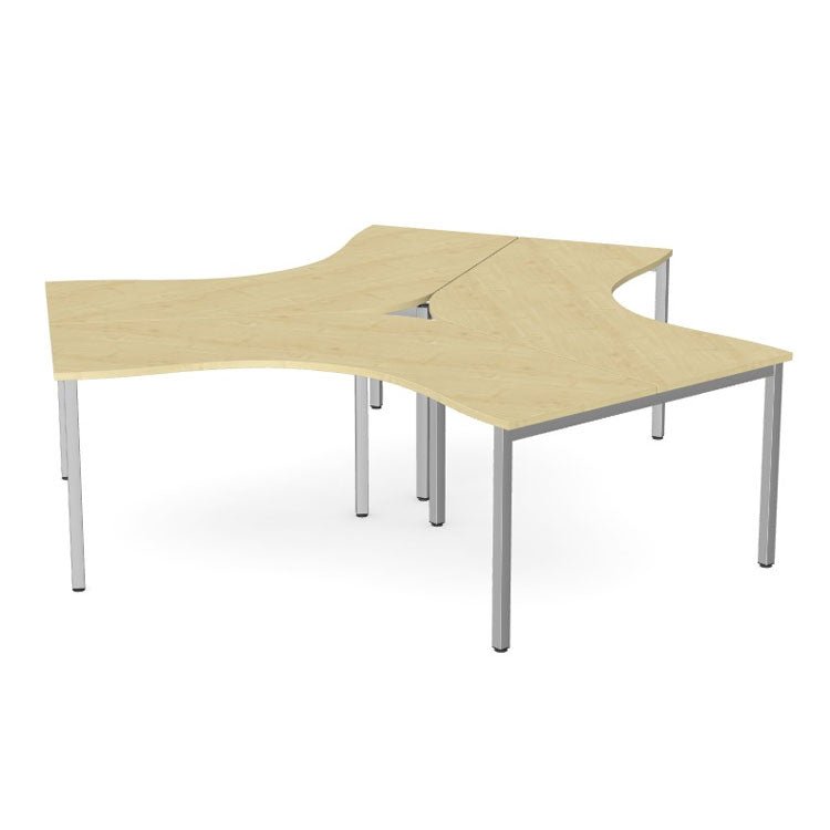 Switch Trio Cluster 120° Desk With O Frame Leg Switch Trio OFrame 17 Office Furniture and Home Remote Working