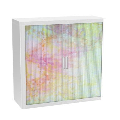 Colourful Tambour cupboard office furniture funky fun