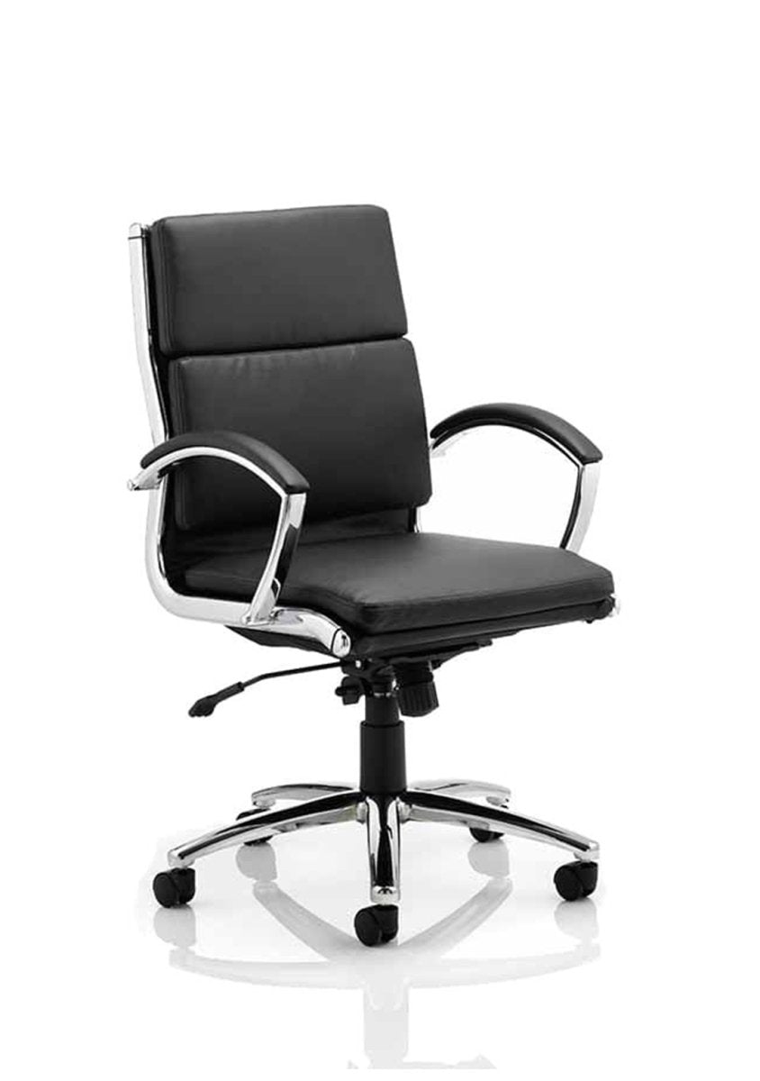 Office furniture classic-executive-chair Dynamic  White  Medium Chrome Glides