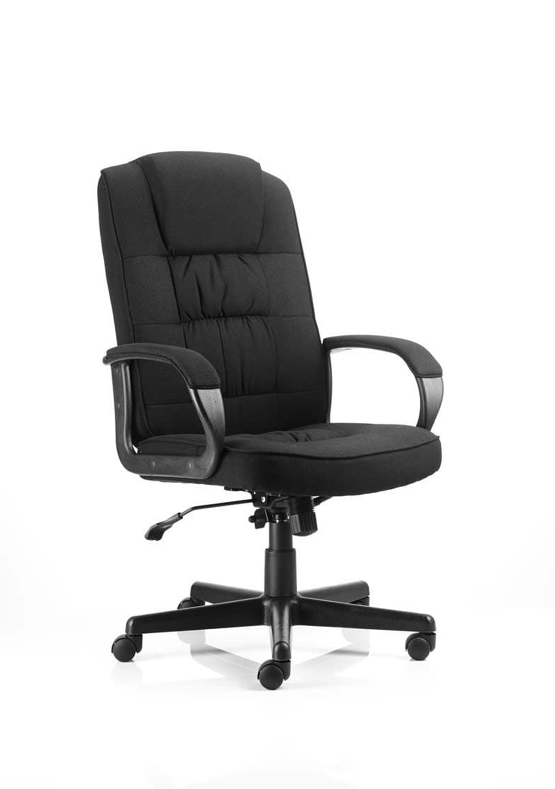 Moore High Back Black Executive Office Chair with Arms Office Furniture by Dynamics  Colour Black Fabric