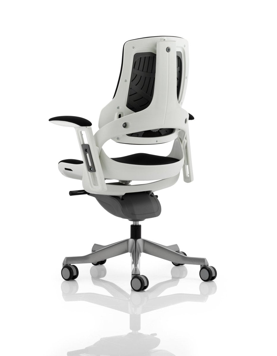 Office furniture zure-executive-chair-with-white-shell Dynamic  Bespoke Stevia Blue Fabric Colour Bespoke Stevia Blue 