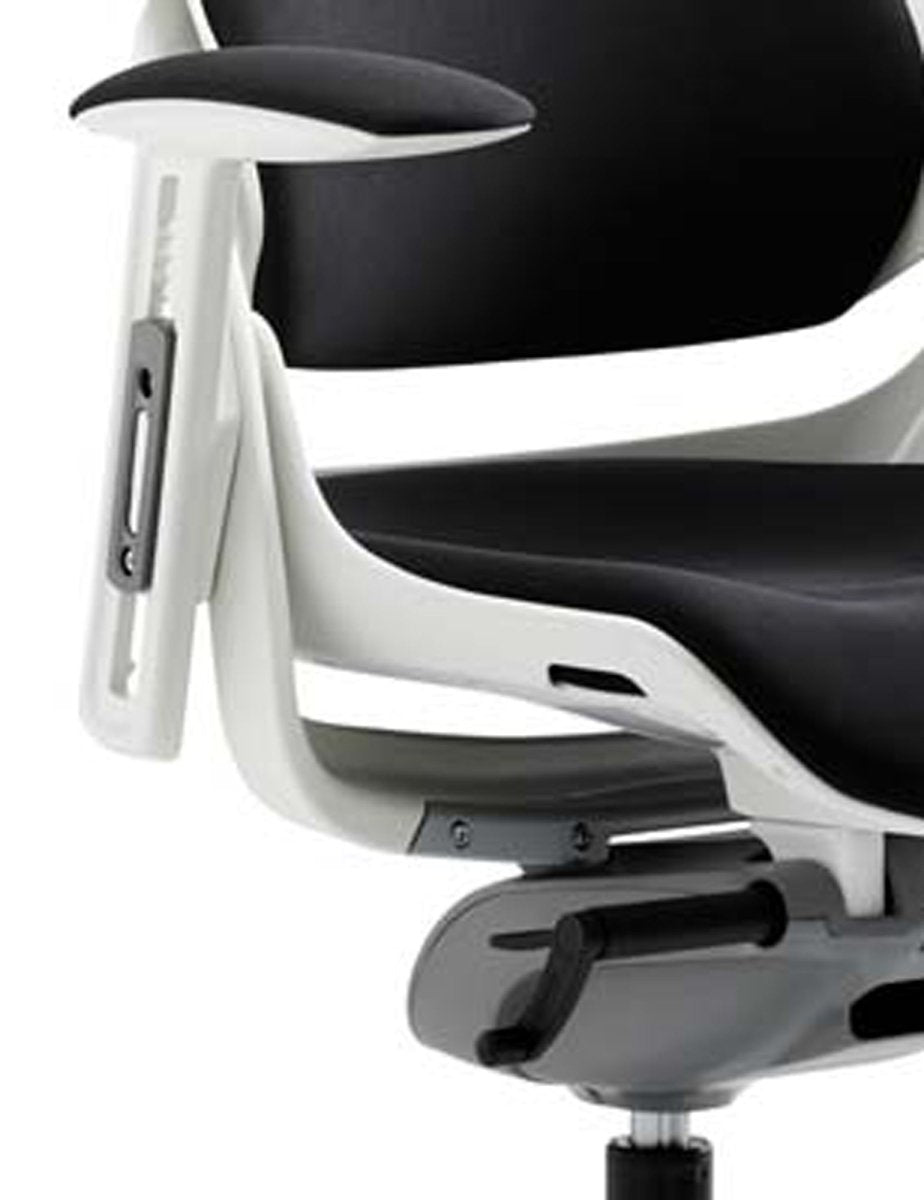 Office furniture zure-executive-chair-with-white-shell Dynamic  Bespoke Maringa Teal Fabric Colour Bespoke Maringa Teal 