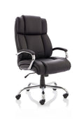  Executive Black Leather Office Chair Texas High Back Heavy Duty with Arms  Colour Black Leather 