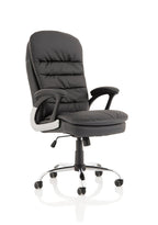 Executive Office Chair Ontario High Back with Arms  Colour Black Leather 
