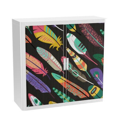 Colourful Tambour cupboard office furniture funky fun