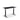 Height Adjustable Flyga Sit Stand Lavoro Design Desk 140cm wide 80cm Deep  Dijon Walnut leg Black