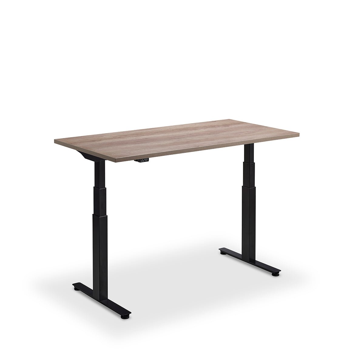 Height Adjustable Flyga Sit Stand Lavoro Design Desk 140cm wide 70cm Deep  Beech leg Black