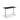 Height Adjustable Flyga Sit Stand Lavoro Design Desk 140cm wide 80cm Deep  Black Ply Edge leg Black