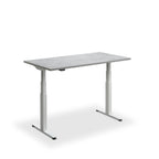 Height Adjustable Flyga Sit Stand Lavoro Design Desk 160cm wide 80cm Deep  Graphite Ply Edge leg Black