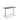 Height Adjustable Flyga Sit Stand Lavoro Design Desk 140cm wide 80cm Deep  White Ply Edge leg Black