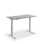 Height Adjustable Flyga Sit Stand Lavoro Design Desk 180cm wide 80cm Deep  Black leg White
