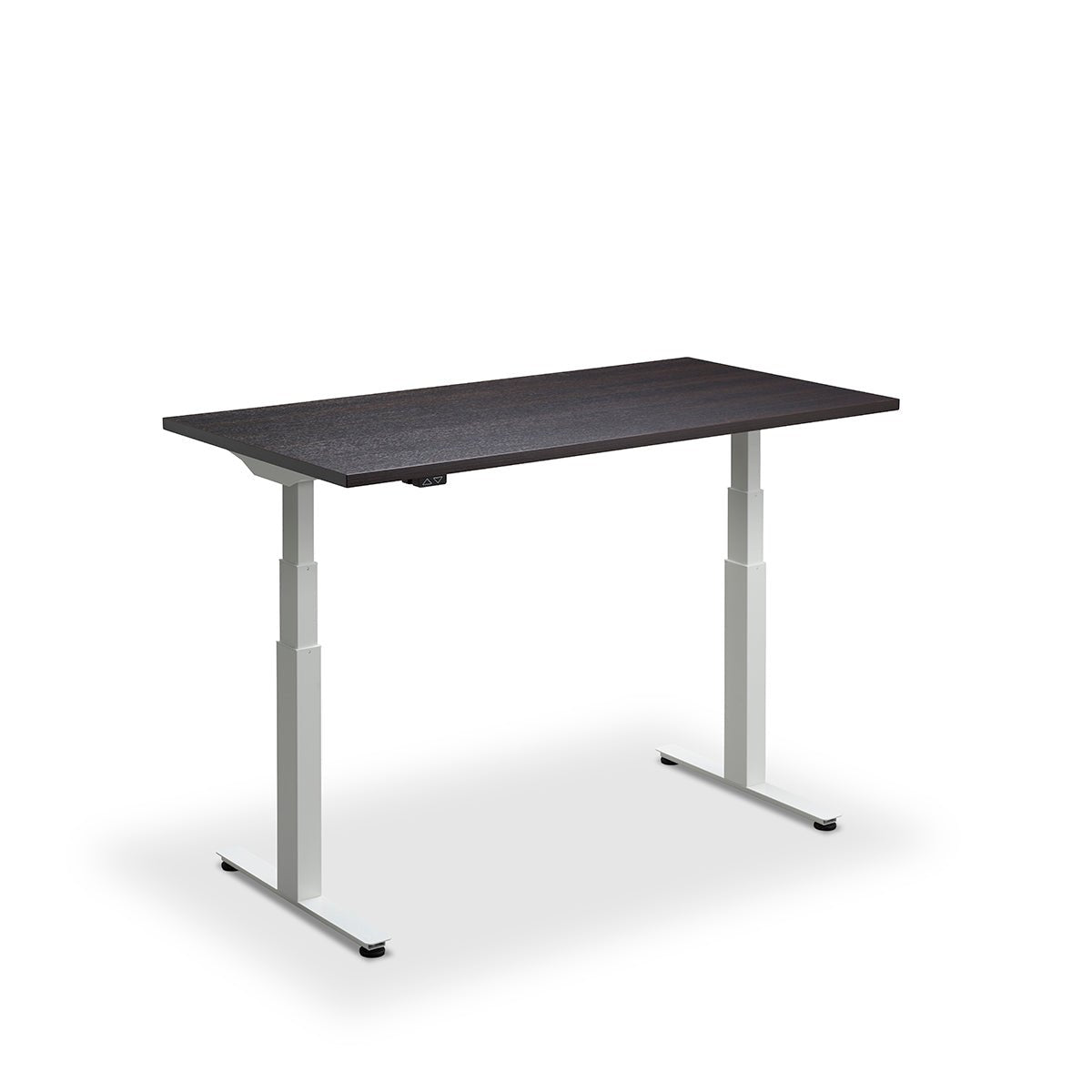Height Adjustable Flyga Sit Stand Lavoro Design Desk 160cm wide 80cm Deep  White leg White