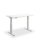 Height Adjustable Flyga Sit Stand Lavoro Design Desk 180cm wide 70cm Deep  White leg White