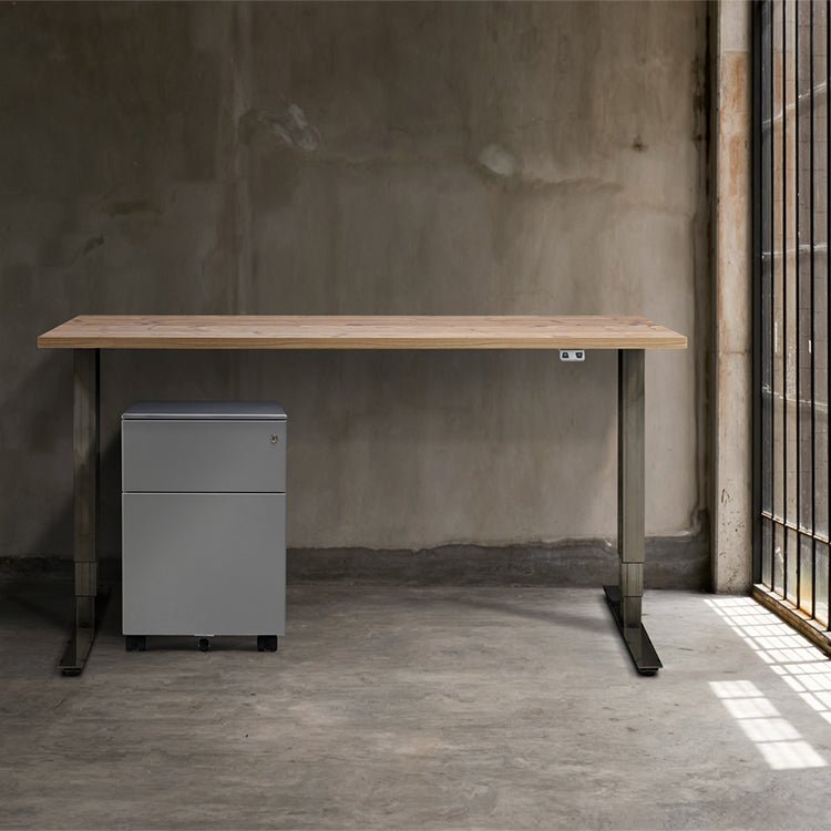 Lavoro metal locking form pedestal 2 Drawer SilverThat’s My Office Furniture, 360 Degree View storage, desk, chair