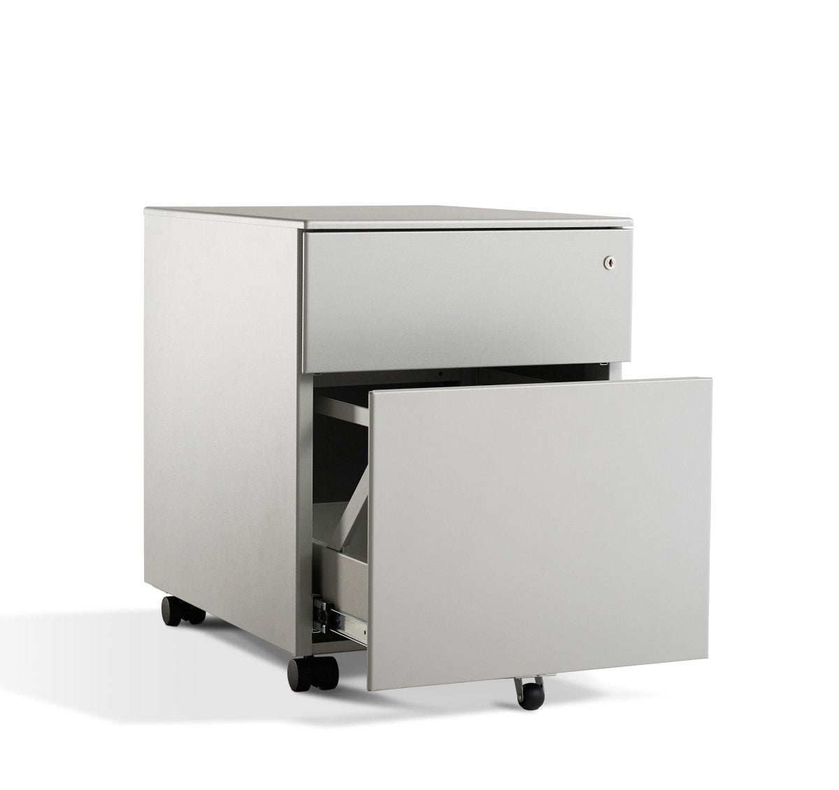 Lavoro metal locking form pedestal 3 Drawer BlackThat’s My Office Furniture, 360 Degree View storage, desk, chair