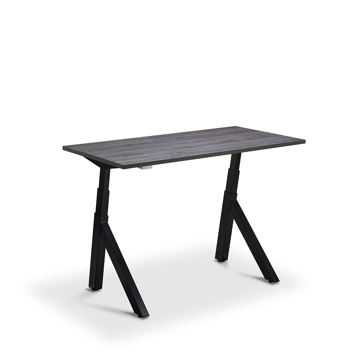 Lavoro Forma   Sit Stand Height Adjustable desk White  140cm wide 70cmDeep  Concrete leg Black