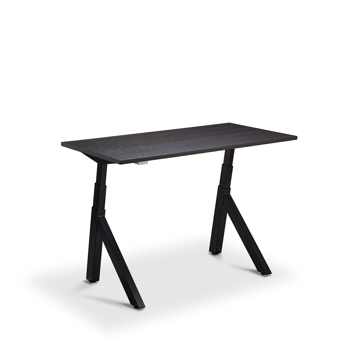 Lavoro Forma   Sit Stand Height Adjustable desk White  140cm wide 70cmDeep  Ferro Bronze leg Black