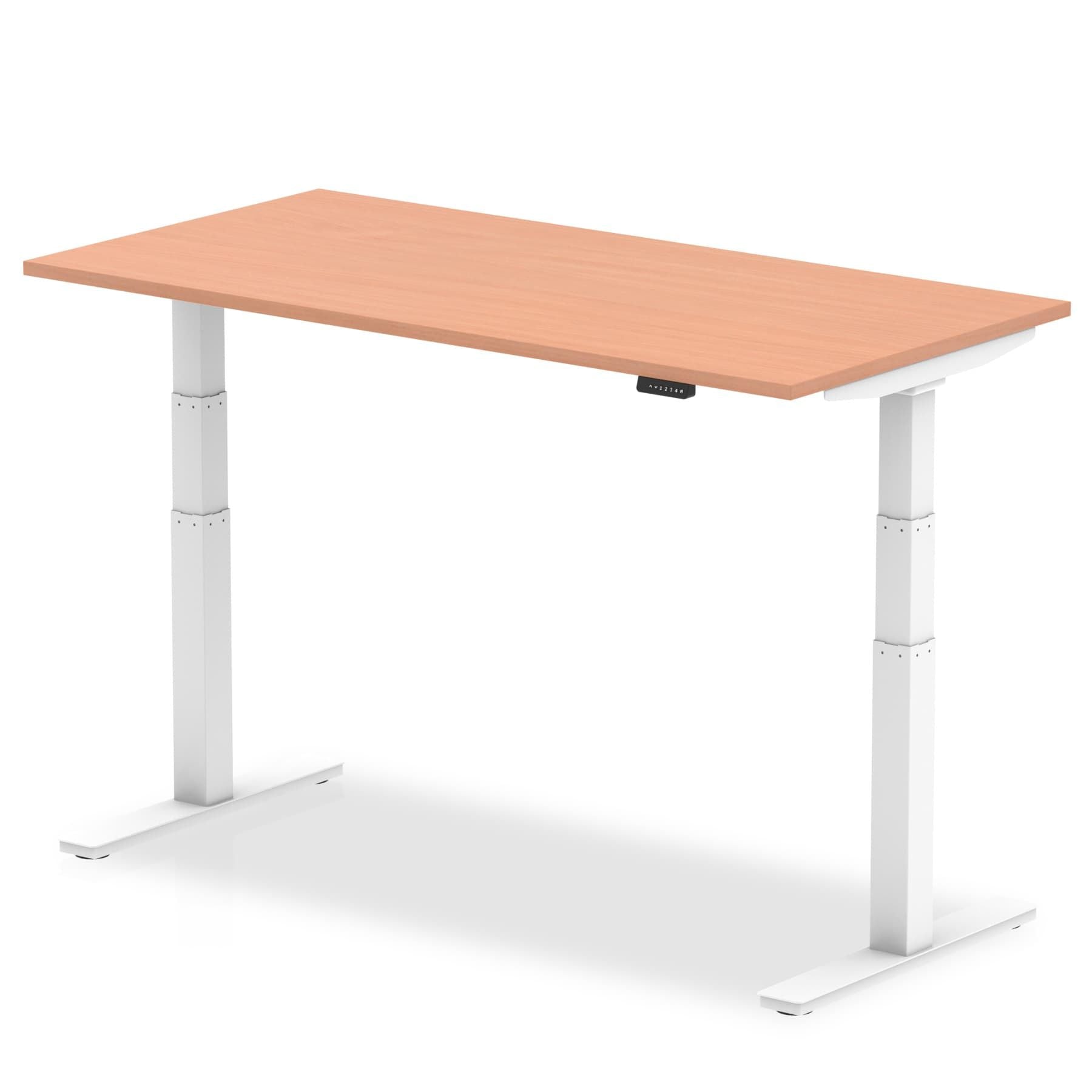 Office furniture air-height-adjustable-desk Dynamic  Beech 120 Wide