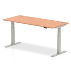 Office furniture air-height-adjustable-desk-with-cable-ports Dynamic  Maple 180 Wide