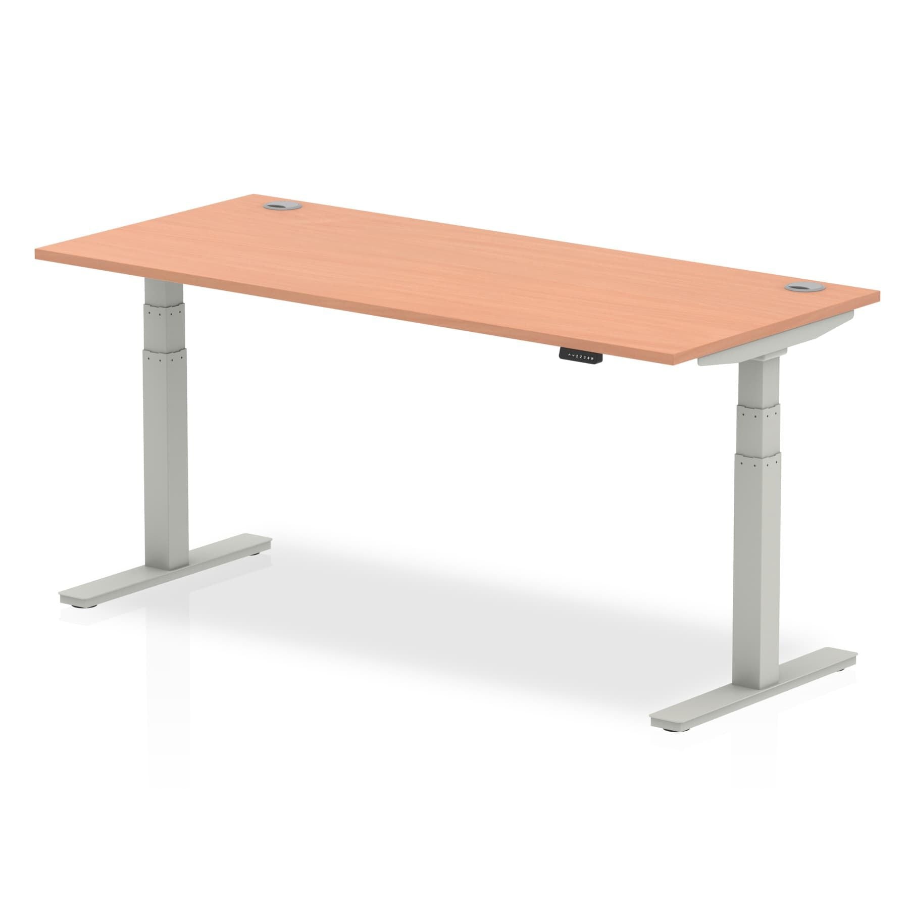 Office furniture air-height-adjustable-desk-with-cable-ports Dynamic  Maple 180 Wide