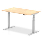 Office furniture air-height-adjustable-desk-with-cable-ports Dynamic  Walnut 140 Wide