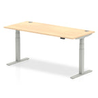 Office furniture air-height-adjustable-desk-with-cable-ports Dynamic  Walnut 180 Wide