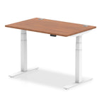 Office furniture air-height-adjustable-desk-with-cable-ports Dynamic  White 120 Wide