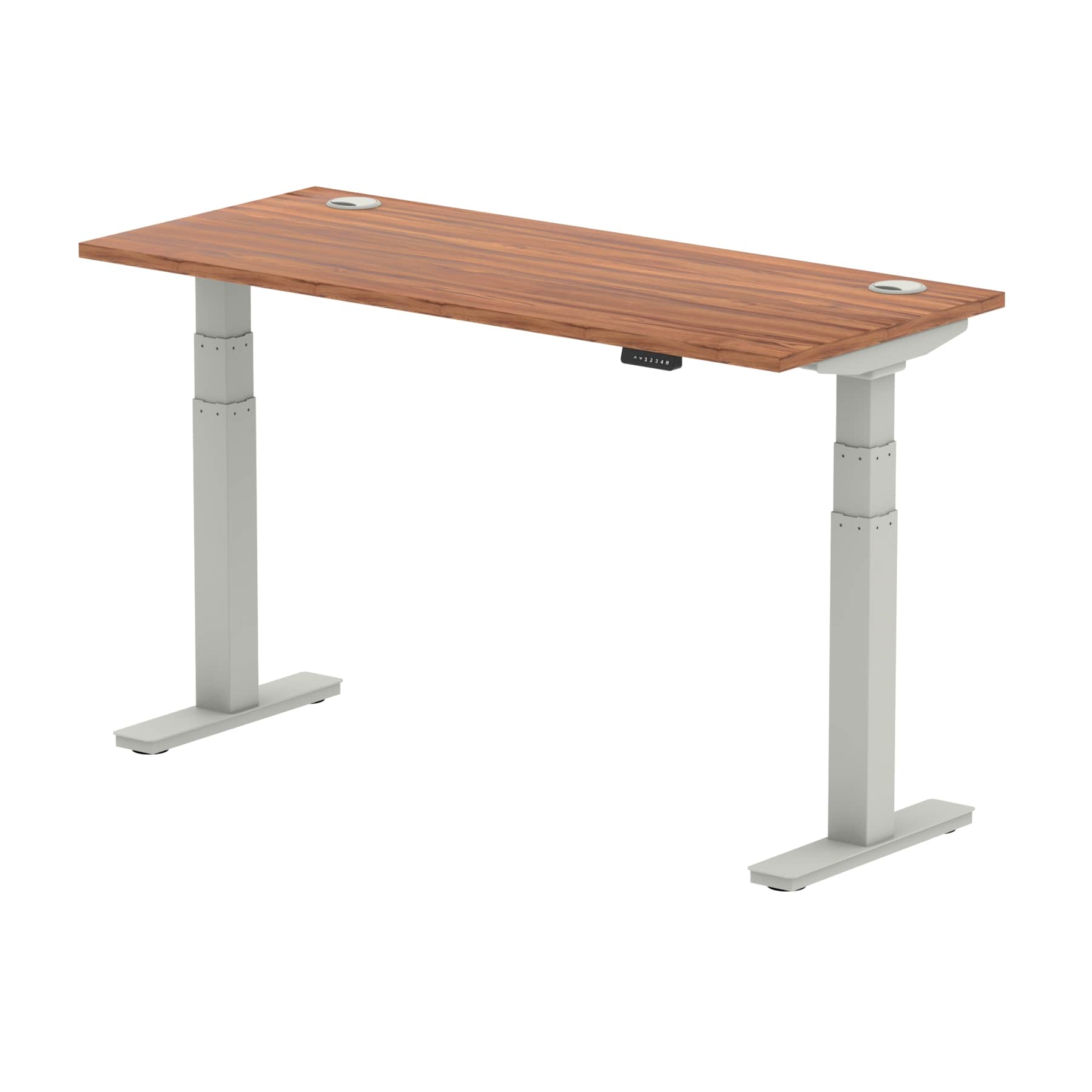 Office furniture air-slimline-height-adjustable-desk Dynamic  Walnut 140 Wide