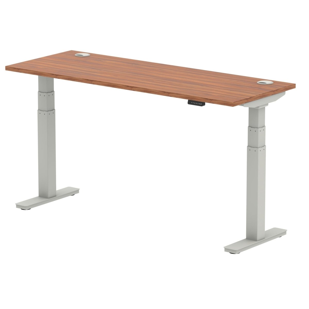 Office furniture air-slimline-height-adjustable-desk Dynamic  Walnut 160 Wide