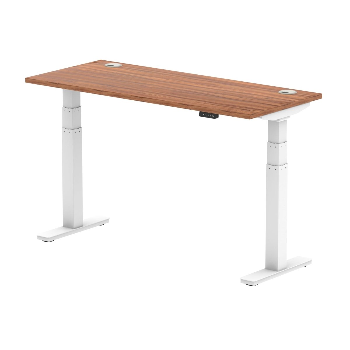 Office furniture air-slimline-height-adjustable-desk Dynamic  Walnut 140 Wide