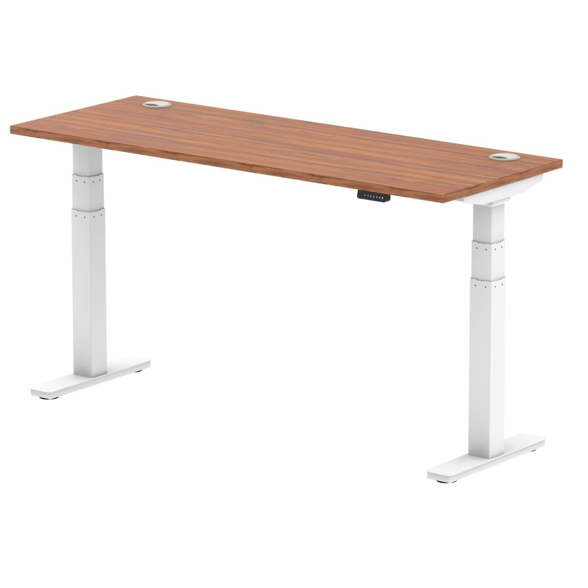 Office furniture air-slimline-height-adjustable-desk Dynamic  Walnut 160 Wide