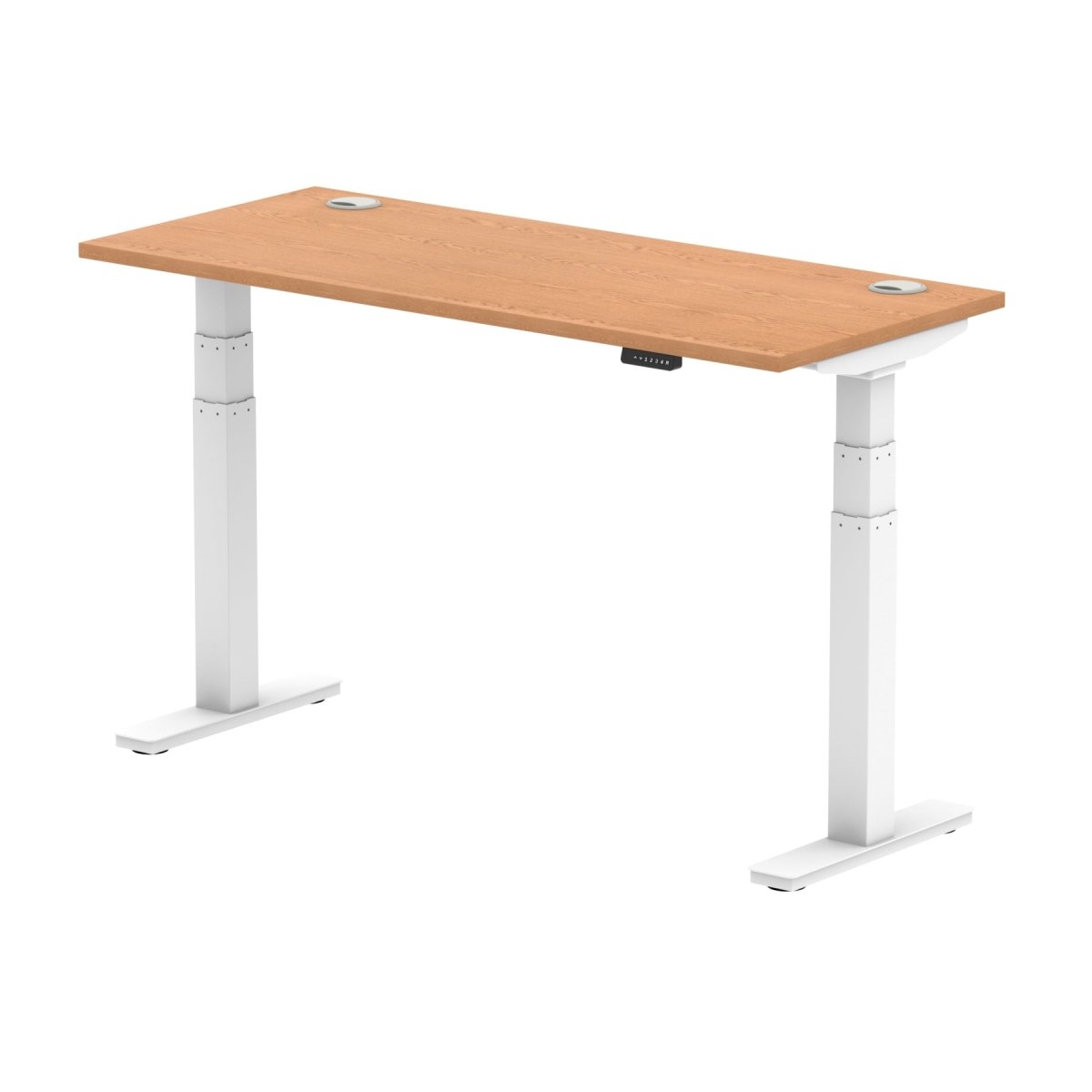 Office furniture air-slimline-height-adjustable-desk Dynamic  Oak 140 Wide