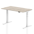 Office furniture air-height-adjustable-desk Dynamic  Grey Oak 140 Wide