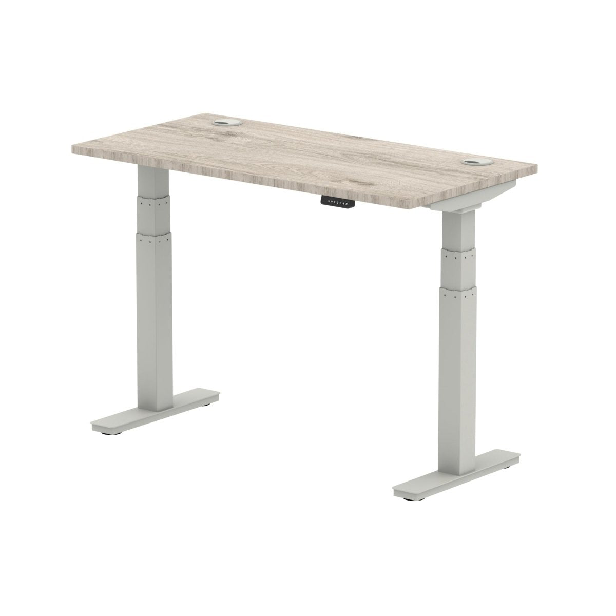 Office furniture air-slimline-height-adjustable-desk Dynamic  Grey Oak 120 Wide
