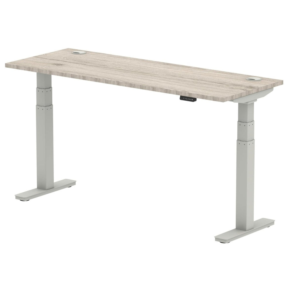 Office furniture air-slimline-height-adjustable-desk Dynamic  Grey Oak 160 Wide