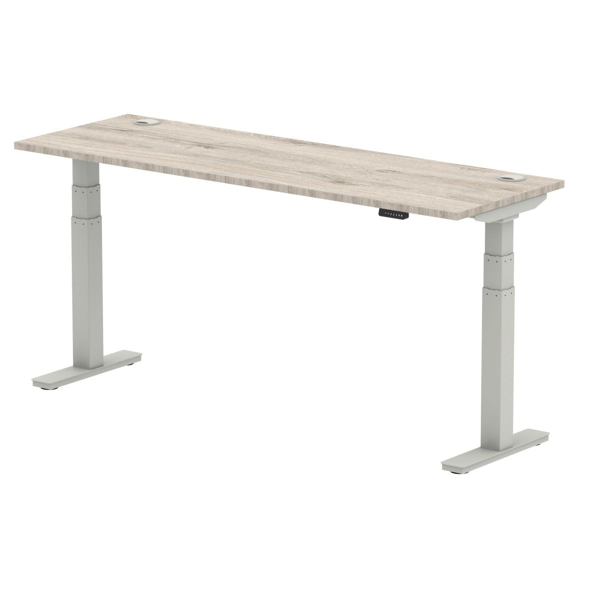 Office furniture air-slimline-height-adjustable-desk Dynamic  Grey Oak 180 Wide
