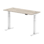 Office furniture air-slimline-height-adjustable-desk Dynamic  Grey Oak 140 Wide