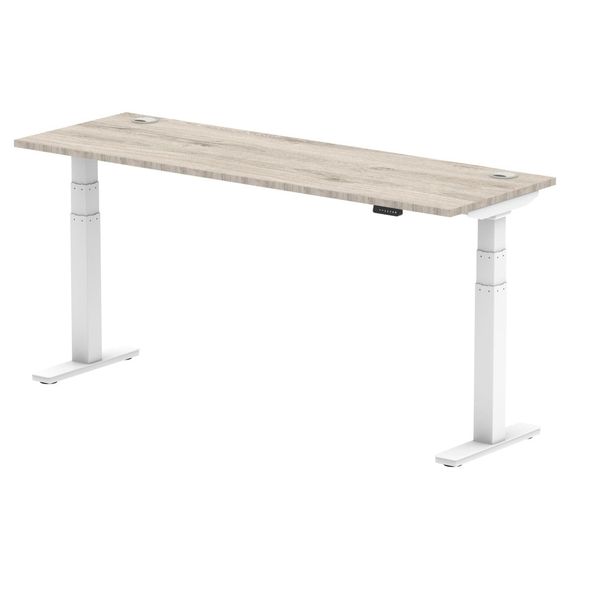 Office furniture air-slimline-height-adjustable-desk Dynamic  Grey Oak 180 Wide