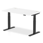 Office furniture air-height-adjustable-desk-with-cable-ports Dynamic  Beech 160 Wide