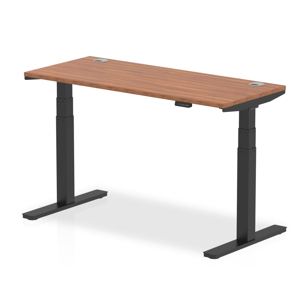Office furniture air-slimline-height-adjustable-desk Dynamic  Walnut 140 Wide