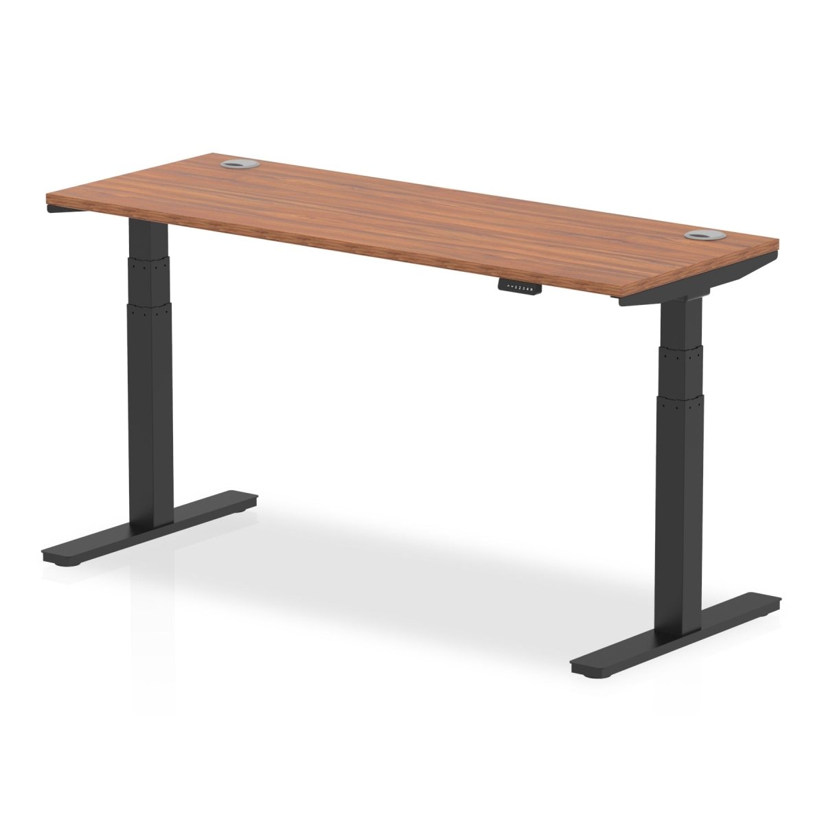 Office furniture air-slimline-height-adjustable-desk Dynamic  Walnut 160 Wide