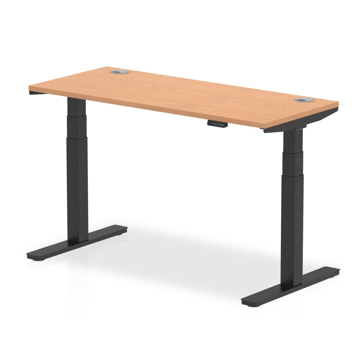 Office furniture air-slimline-height-adjustable-desk Dynamic  Oak 140 Wide