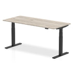 Office furniture air-height-adjustable-desk Dynamic  Grey Oak 180 Wide