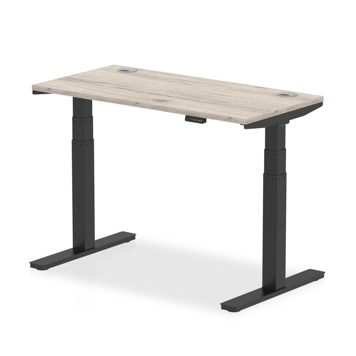 Office furniture air-slimline-height-adjustable-desk Dynamic  Grey Oak 120 Wide