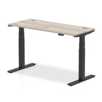 Office furniture air-slimline-height-adjustable-desk Dynamic  Grey Oak 140 Wide