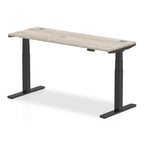 Office furniture air-slimline-height-adjustable-desk Dynamic  Grey Oak 160 Wide