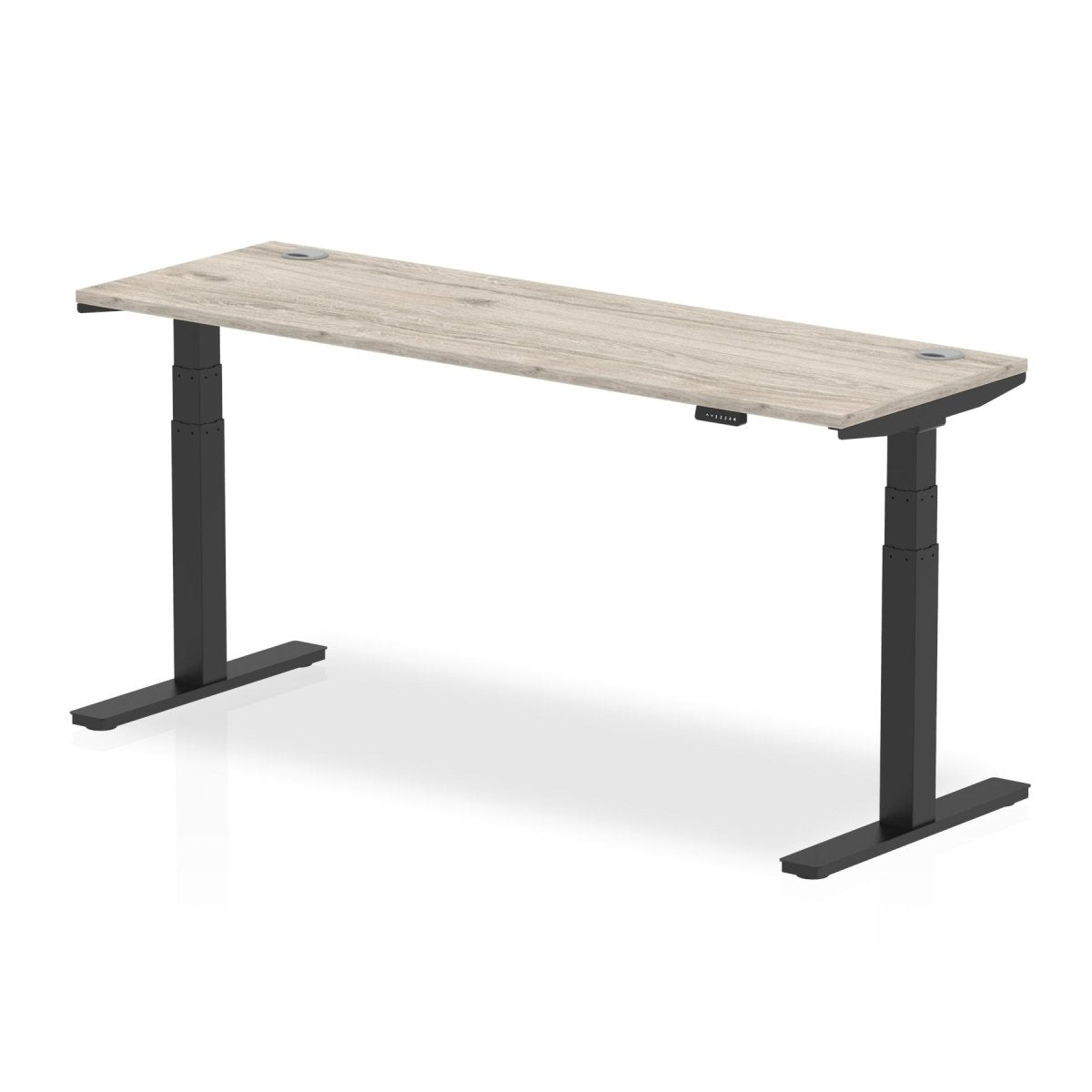 Office furniture air-slimline-height-adjustable-desk Dynamic  Grey Oak 180 Wide