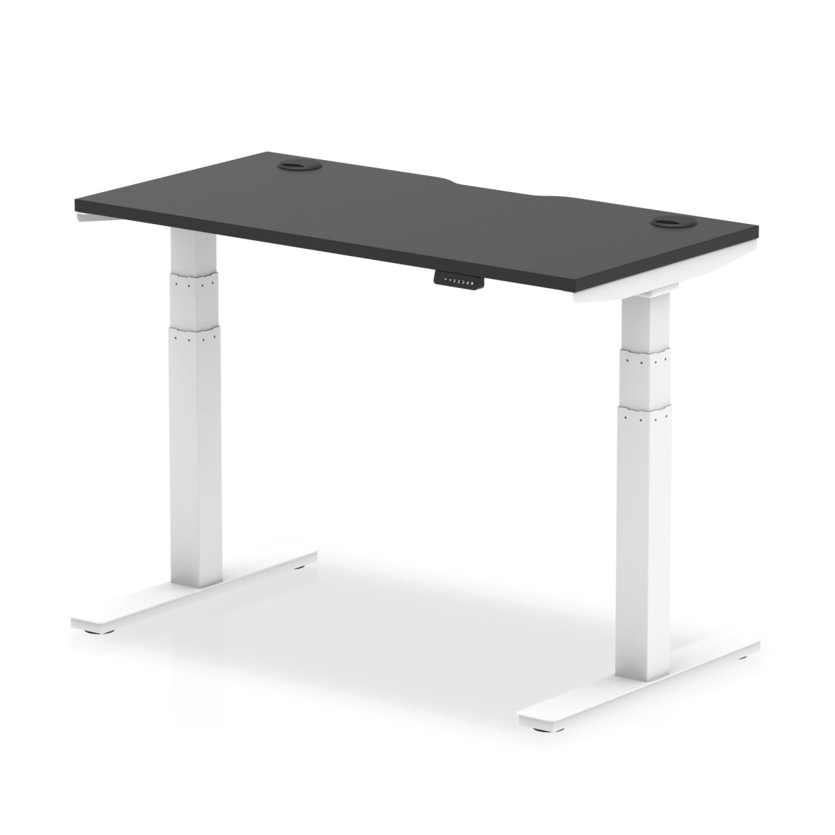 Office furniture air-black-series-slimline-height-adjustable-desk Dynamic  White 120 Wide